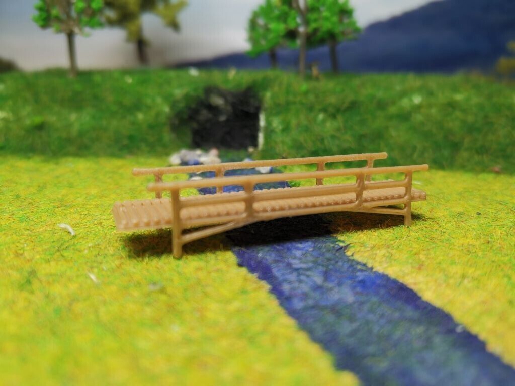 2x Fußgängerbrücke | Spur Z | 1:220 | Brücke | Bausatz